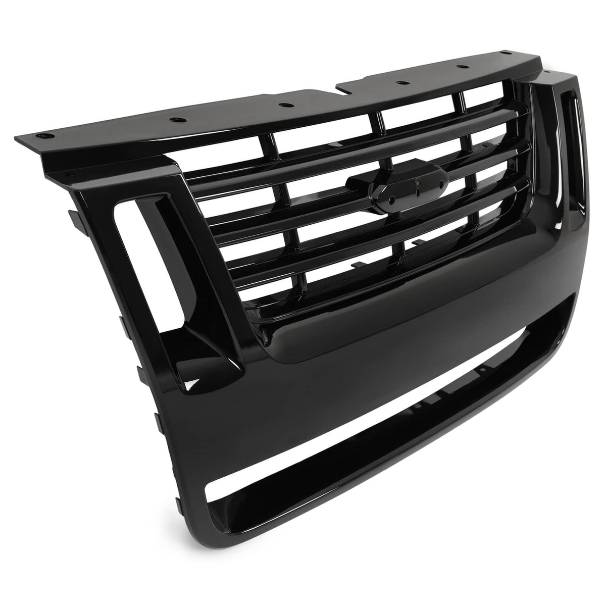 Solid Spare For Ford Explorer Sport Trac 2006-2010 Black Front Radiator Grille Assembly