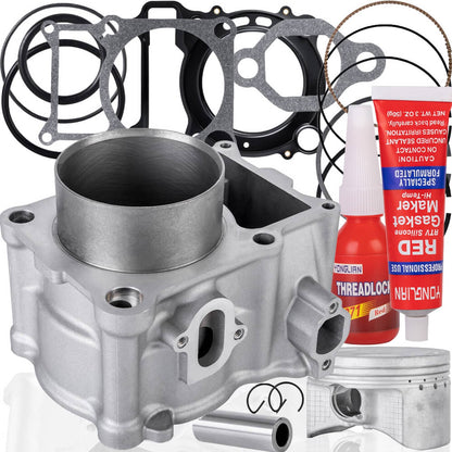 Solidspare 400cc 84.5mm Cylinder Piston Gasket Top End Kit For Yamaha Grizzly 400 07-08 ATV