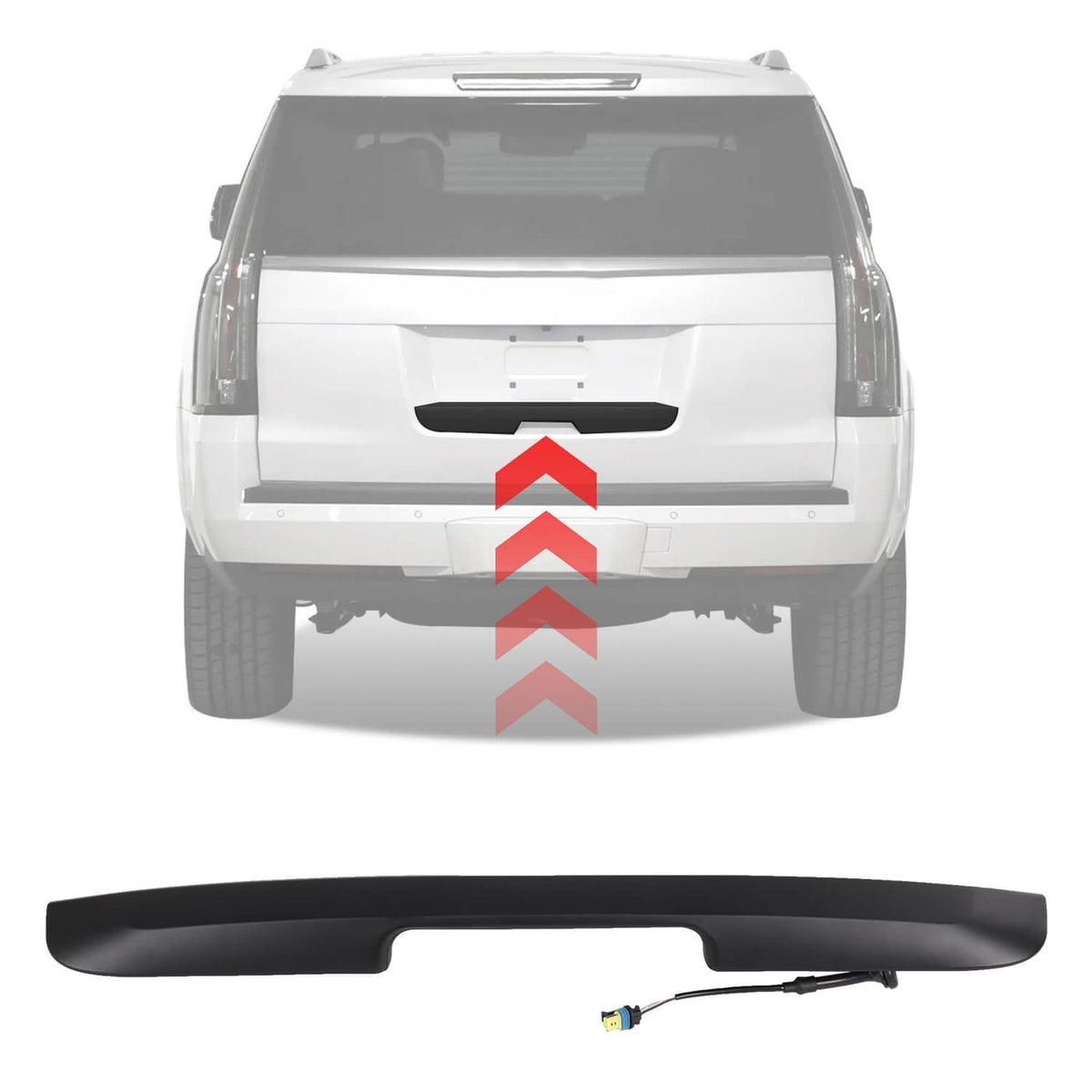 Solidspare Outside Lift Gate Handle Black For 07-14 Yukon Suburban Tahoe Escalade 25838218