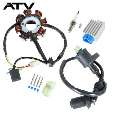Solidspare Ignition Coil Spark Plug Regulator Stator For Polaris Outlaw 90 Outlaw 50 07-15