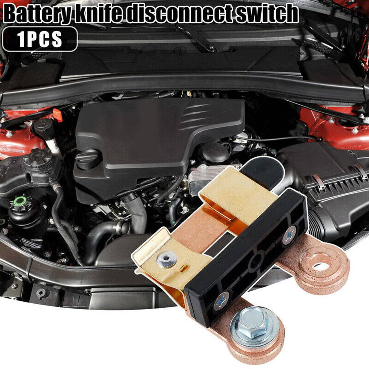 Solidspare Auto Battery Disconnect Switch Blade Side Post Terminal Car Shut Cut Off Vehicle