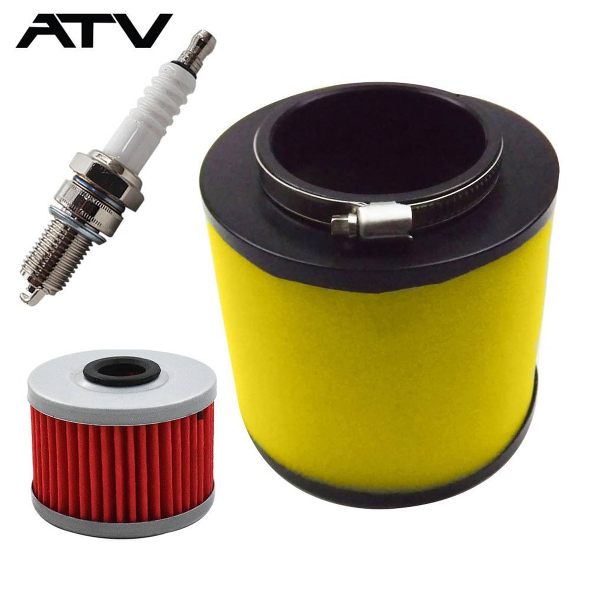 Solidspare Air Oil Filter Spark Plug Tune Up Kit For Honda FourTrax 300 TRX300 1988-2000