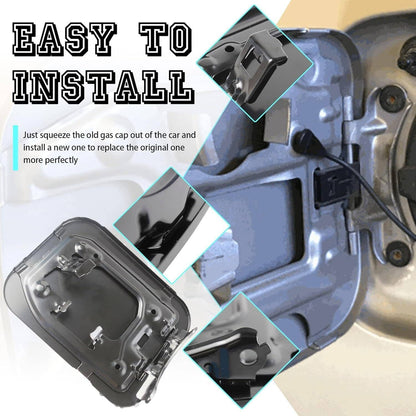 Solidspare Black Gas Lid Door Fuel Door 77350-08020 For 2011-2020 Toyota Sienna 2.7L 3.5L