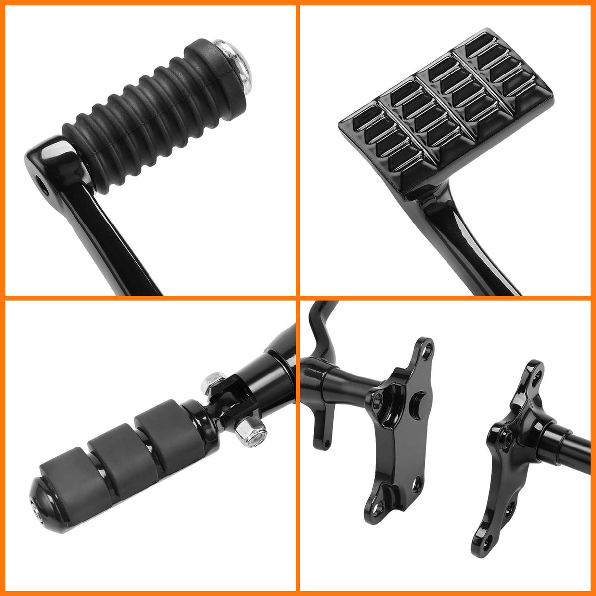 Solidspare Forward Controls Foot Pegs Linkages Fit For Harley Sportster 883 1200 1991-2003
