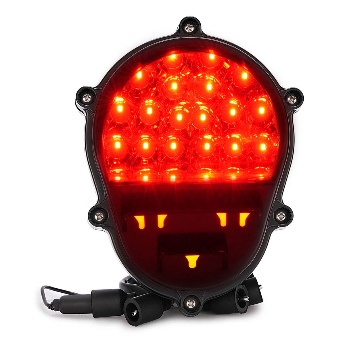 Solid Spare New Red Lens LED Brake Light Lamp Tail Light For Humvee M35 M998 Trucks Rear
