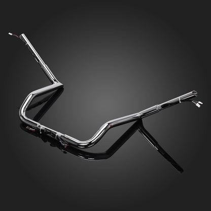 Solidspare Chrome 14" Pre-Wired Ape Hanger Handlebars For 2015-2022 CVO Street Glide FLHXSE