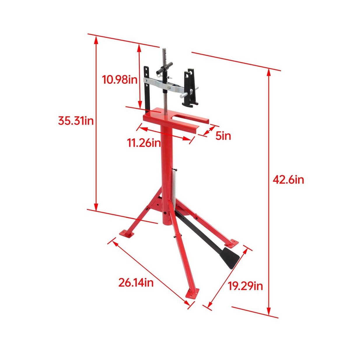 Solid Spare Red Foot Press Transmission Spring Compressor Drum Spring Install Remove Tool