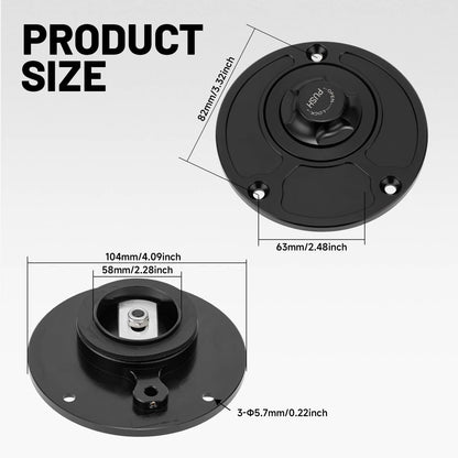 Solidspare Fuel Gas Tank Cap Black For YAMAHA YZF600 YZF1000 FZ1 FZ6 R1 R6 YSR50 FZR750 NEW