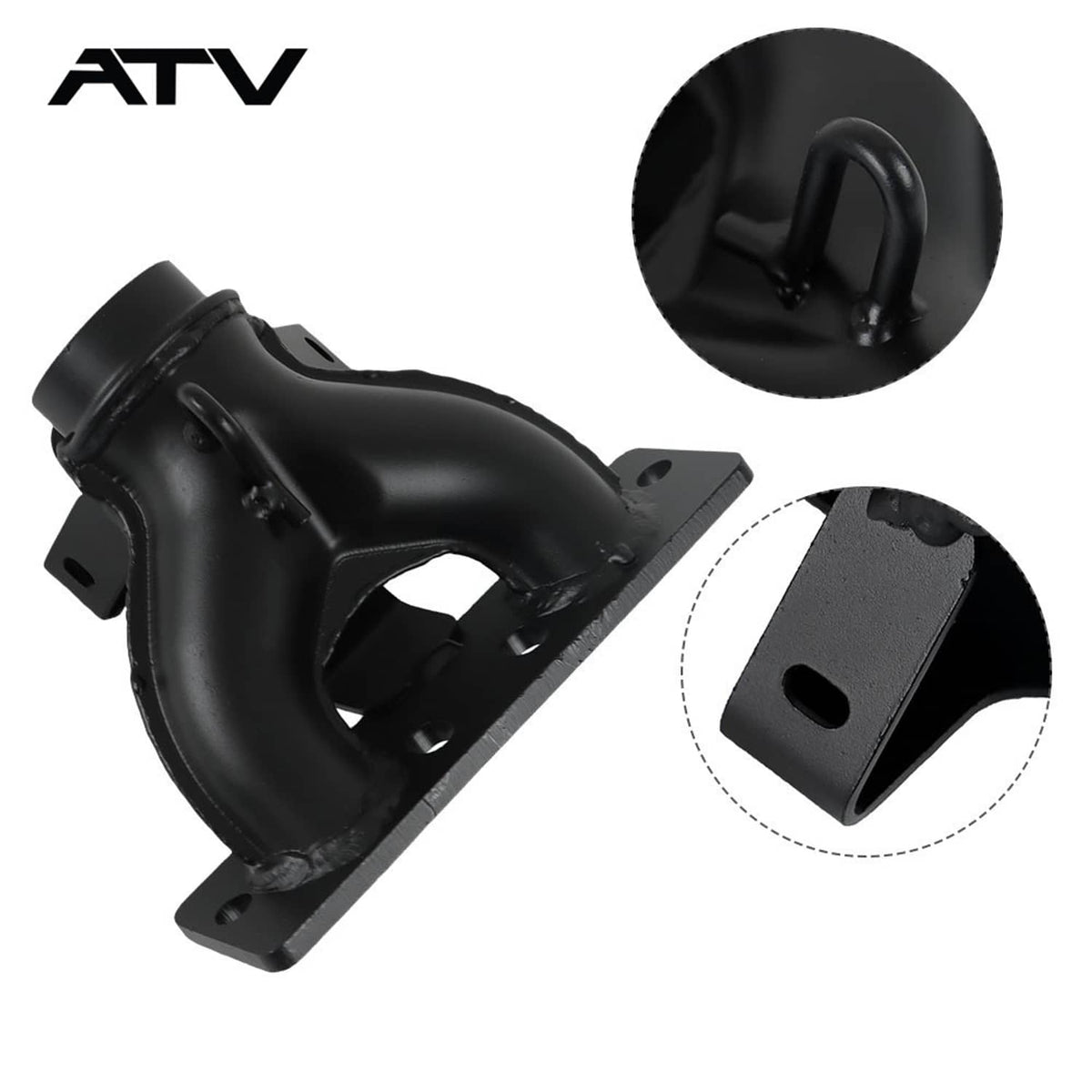Solidspare For 2009-2010 Polaris RZR 800 Black New Exhaust Manifold 1262045-489 USA