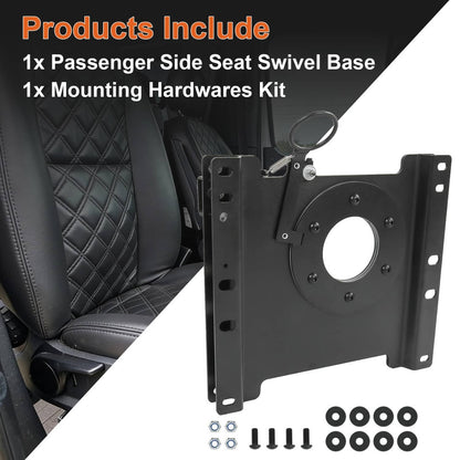 Solidspare Passenger Seat Swivel Kit for Ford Econoline E150 E250 E350 E450 Front Right