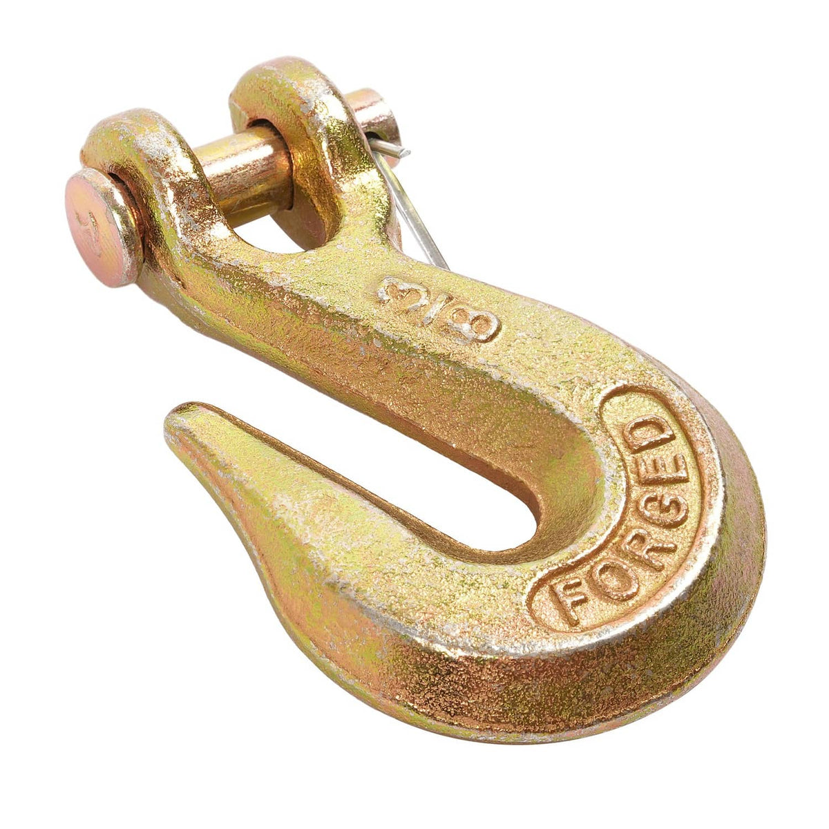 Solid Spare 10 Pack G70 3/8'' Clevis Grab Hook Tow Chain Hook Tie Down Flatbed Truck Trailer