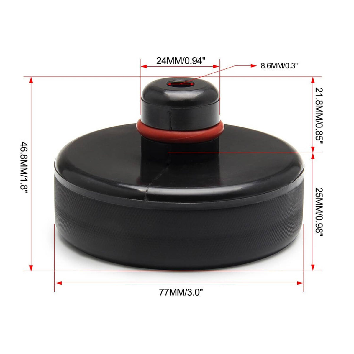 Solidspare 4Pcs Rubber Jack Lift Pad Adapter Tool Black Fit For Tesla Model 3/Y/S/X New