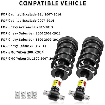 Solidspare 4Pcs Front Rear Shock Struts w/Magneride For 2007-2014 Cadillac Chevrolet GMC