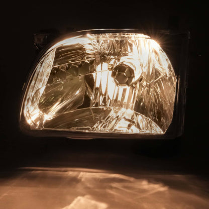Solid Spare For Toyota Tacoma 2001 02 03 2004 Headlights Headlamps w/Bulb Driver & Passenger