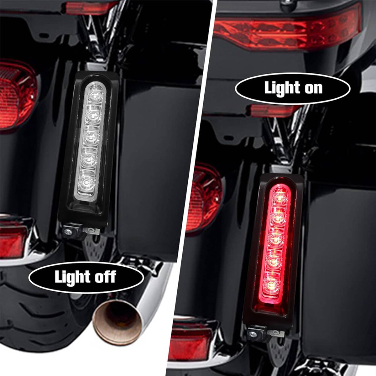 Solidspare Saddlebag LED Filler Lights Run Brake Turn Signals Fits For Harley Touring 14-24
