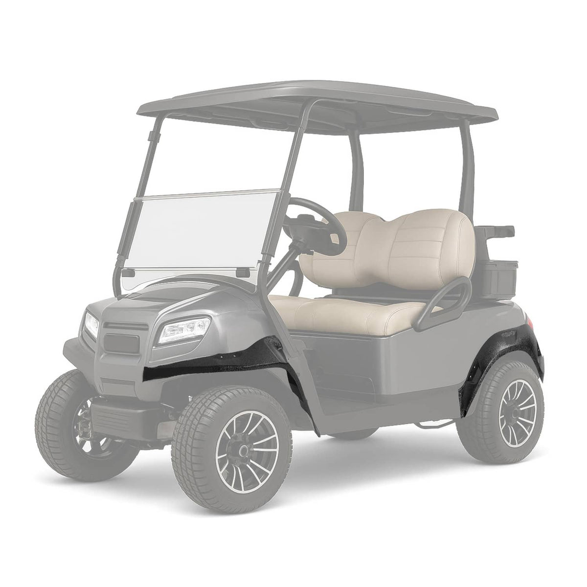 Solidspare Fender Flares Kit for 2019-up Club Car Onward Complete Set of Four Front & Rear
