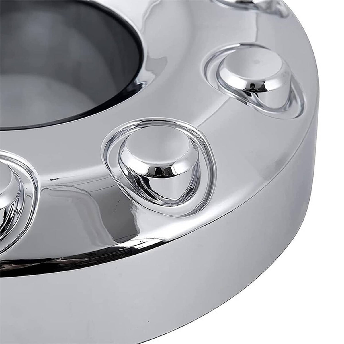 Solidspare Silver Wheel Center Hub Caps Dually 10 Lug For 05-17 Ford F450 F550 Super Duty