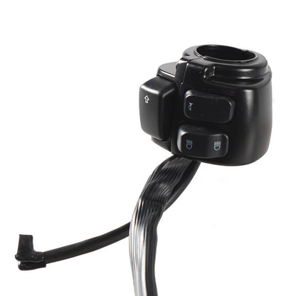 Solidspare Handlebar Control Switches + Wiring Harness for Harley Sportster Dyna 1996-2012