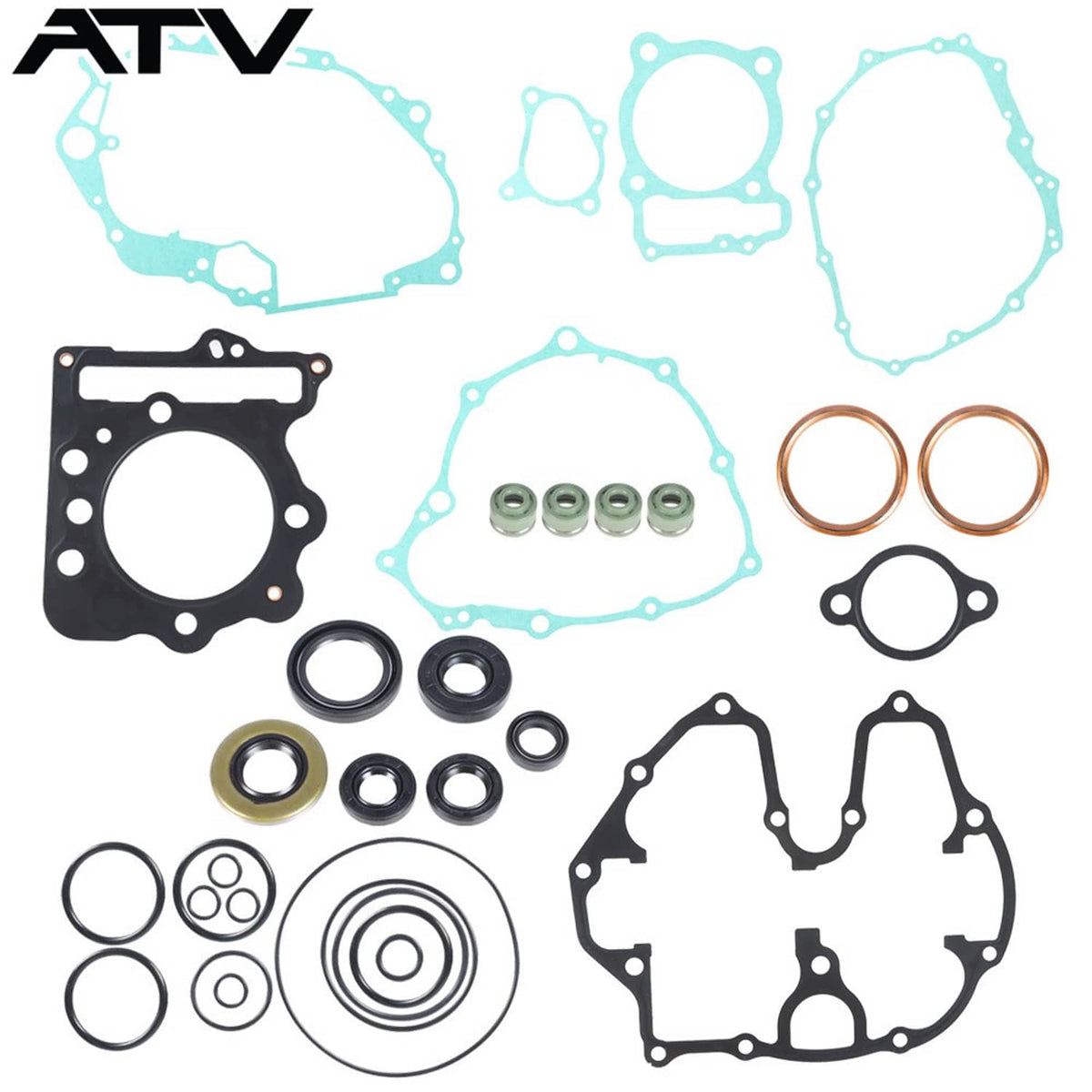Solidspare High Quality Gasket Kit with Oil Seals 1999-2004 For Honda TRX400EX ATV