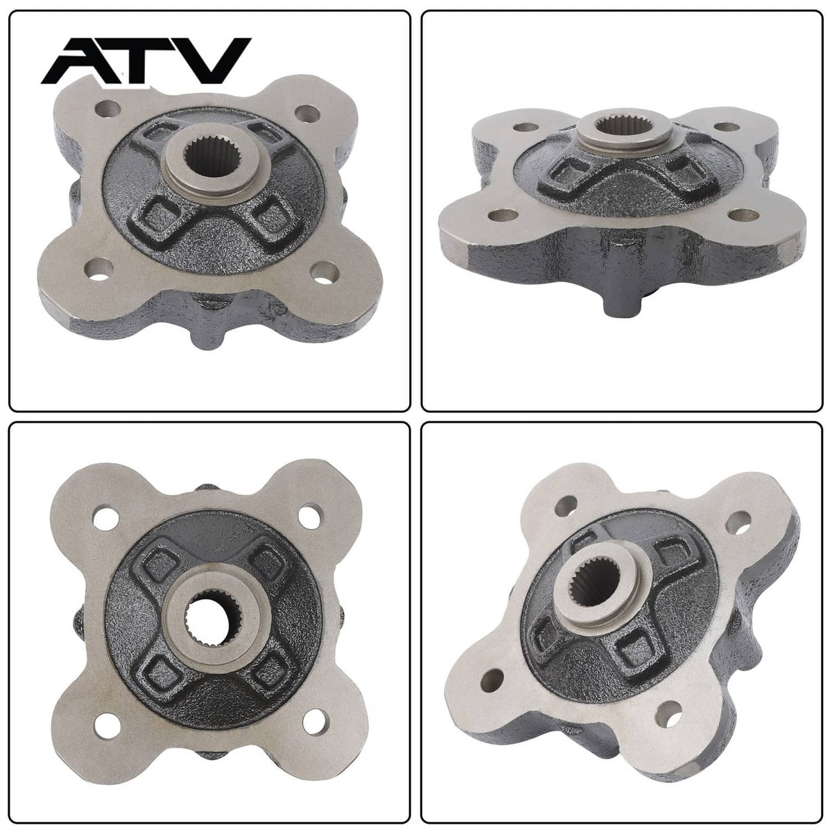 Solidspare For Polaris SxS Ranger 570 900 1000 Rear Wheel Hub Bearing Studs Brake Rotor Kit
