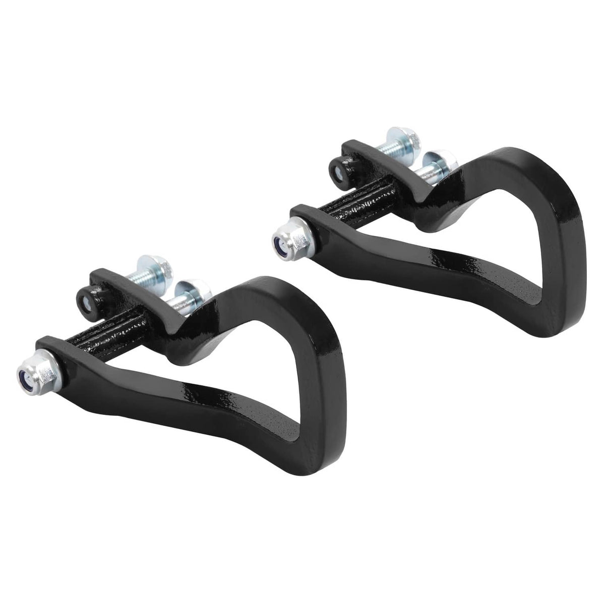 Solid Spare Heavy Duty Front Car Tow Hooks w/ Bolts For GMC Sierra 1500 2019-2026 Black