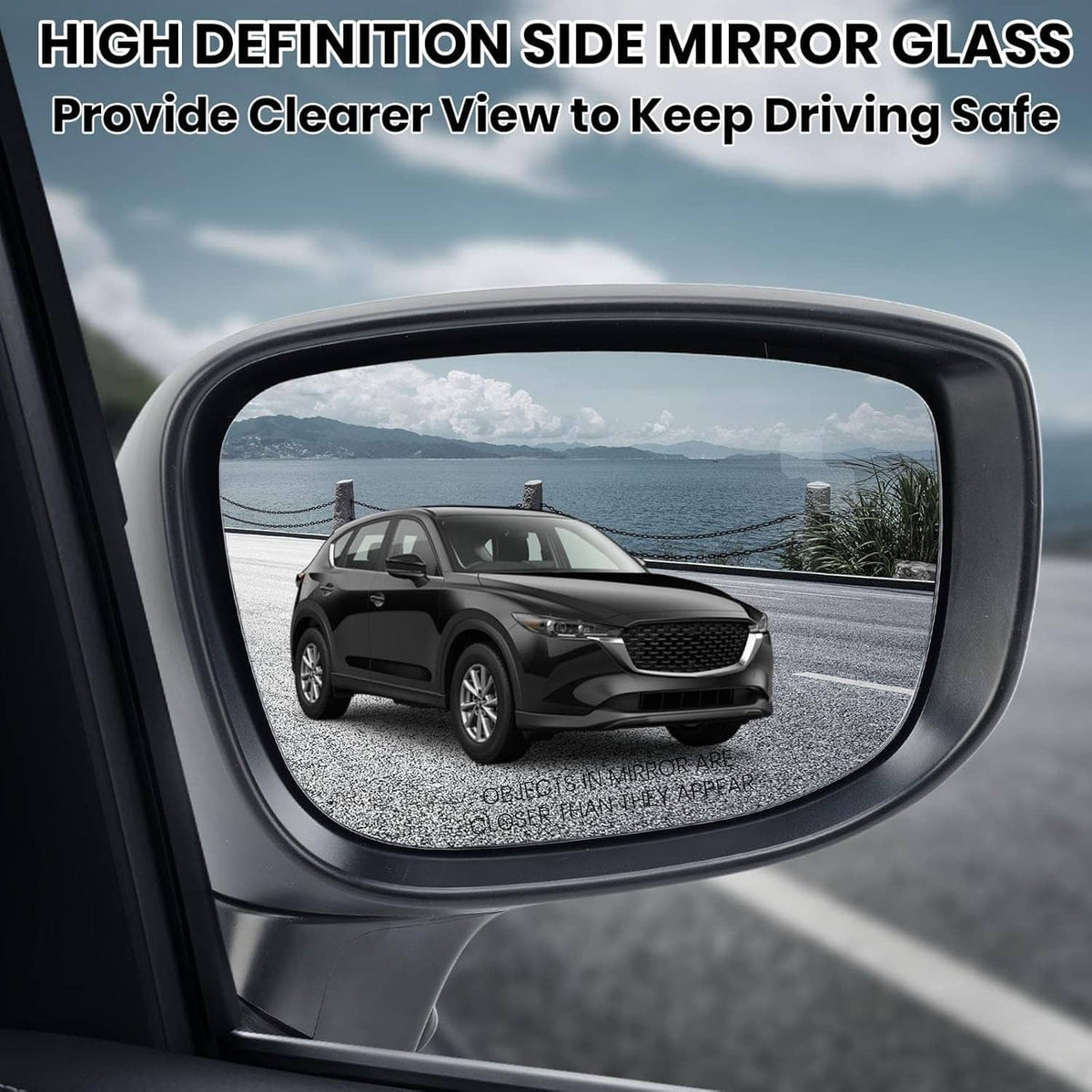 Solidspare Passenger Side Mirror w/BSM Power Turn Signal Light For 2017-2024 Mazda CX-5