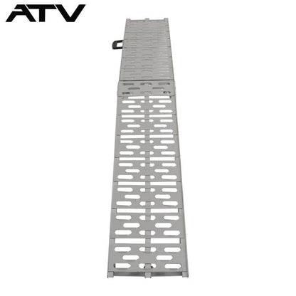 Solidspare Heavy Duty Aluminum Folding Loading Ramp Motorcycle Arched Truck ATV/ UTV 7.5'