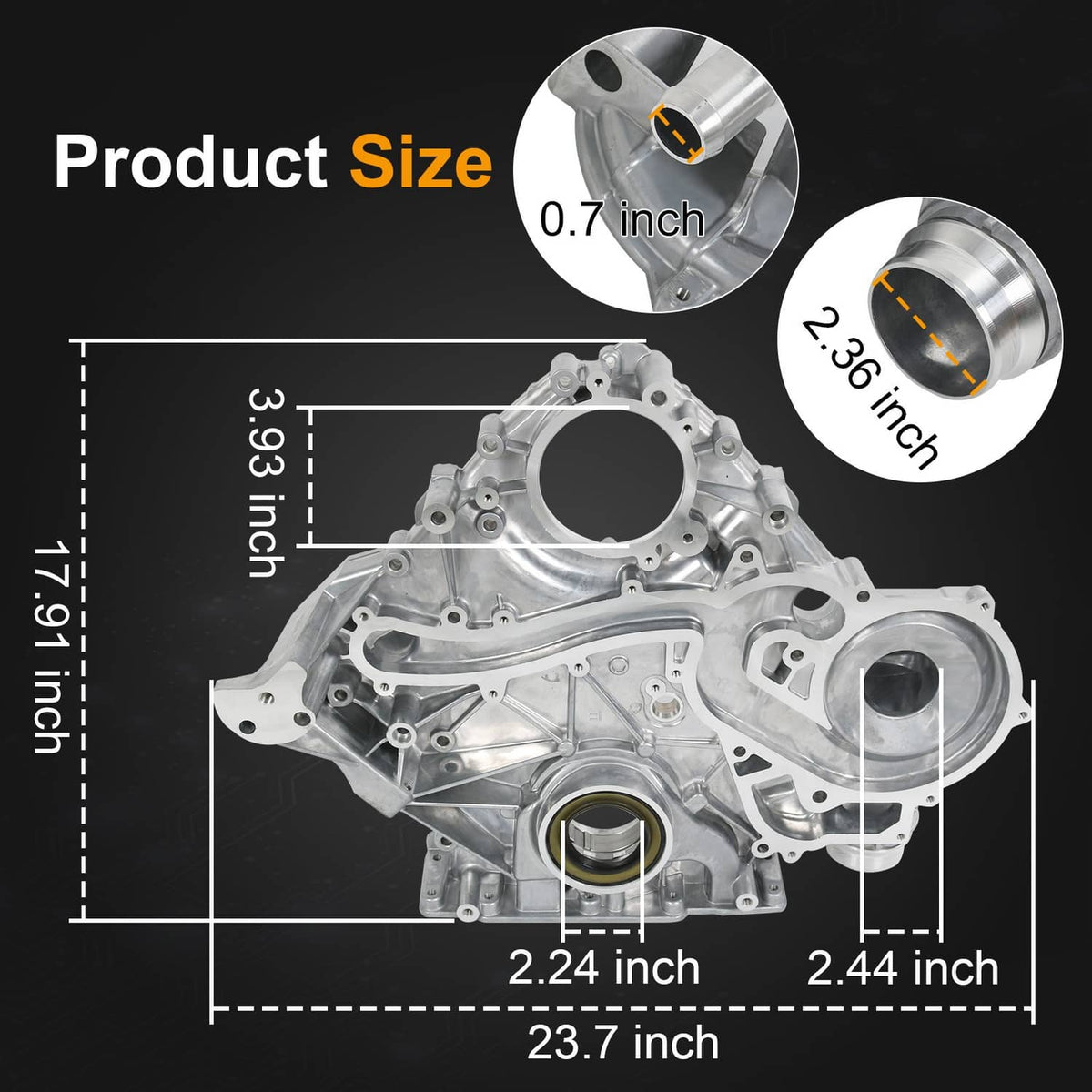 Solidspare Timing Cover For Ford 250 350 Super Duty 6.7L 2011-2016 BC3Q6C086AC BC3Q6C086AD