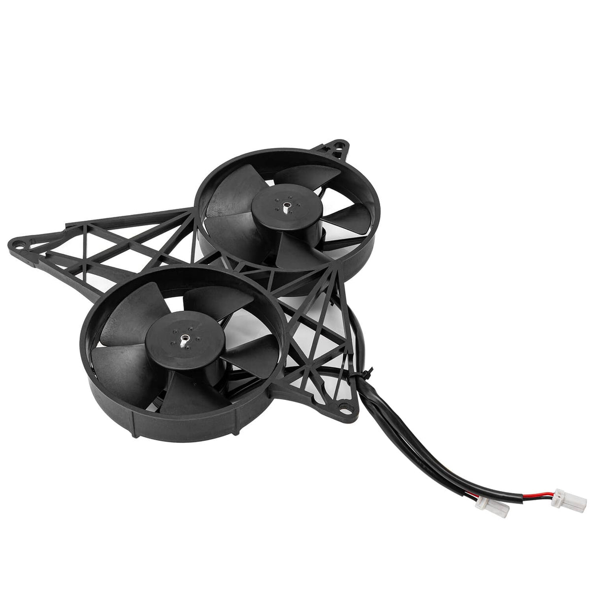 Solidspare Electric Radiator Cooling Fan with Bracket fits for Harley V-Rod 2004-2013 Black