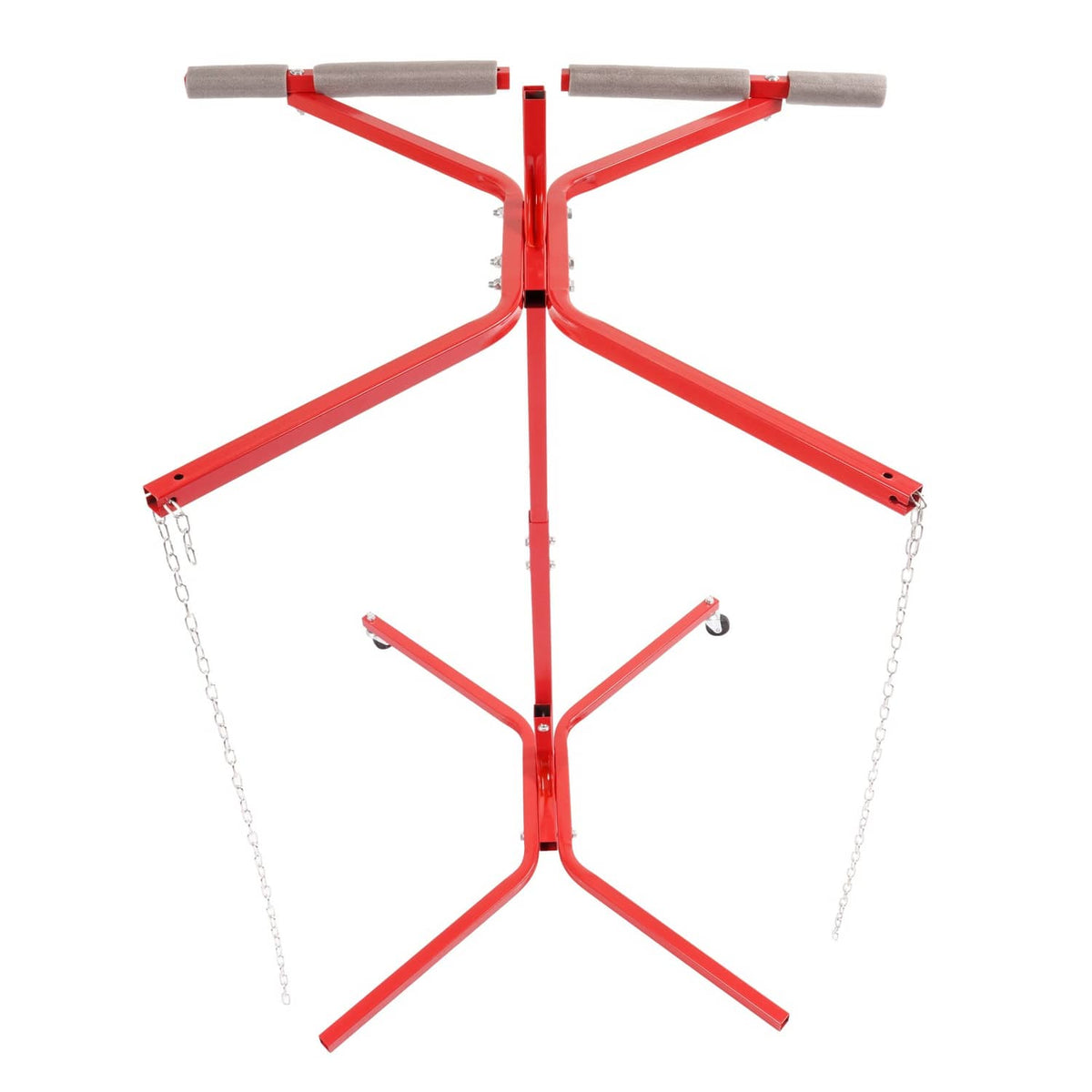 Solid Spare 50'' Bumper Tree Auto Body Door Fender Panel Paint Rack Adjustable Work Stand