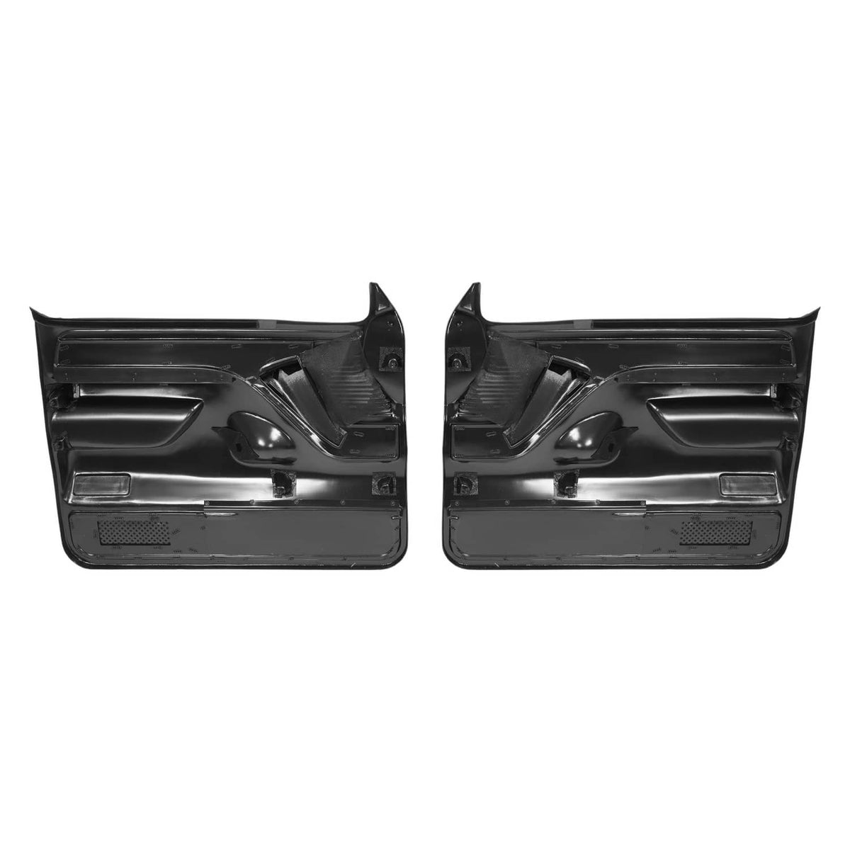 Solid Spare Inner Door Panels For Ford F150 F250 F350 92-97 /Bronco 92-96 Pair Black