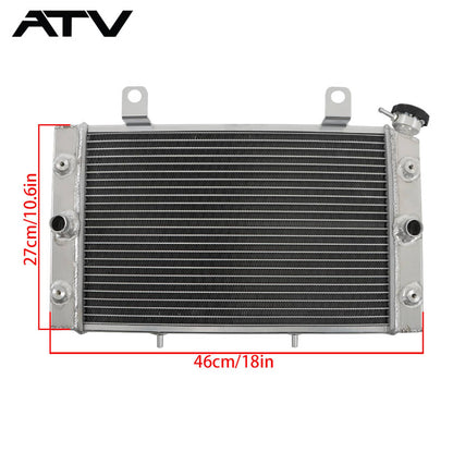 Solidspare Aluminum Radiator For Yamaha Rhino 700 2008-2013 09 10 11 All Engine YXR700F 4x4