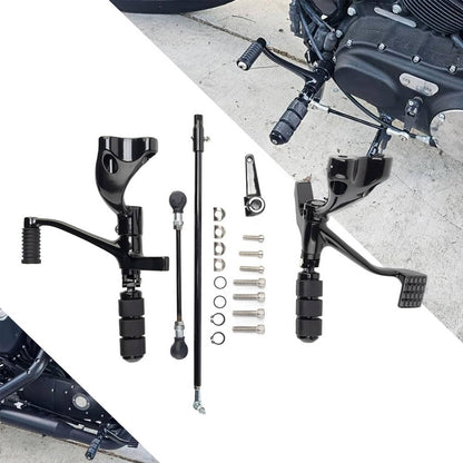 Solidspare Forward Control Pegs Lever Linkage Kit For Harley Sportster XL 883 1200 2014-22