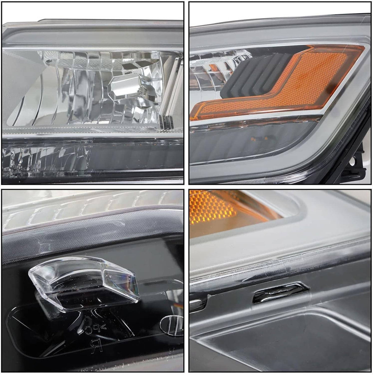 Solidspare New Driver Left Side Headlight w/ LED DRL For 16-19 Ford Explorer Chrome Housing