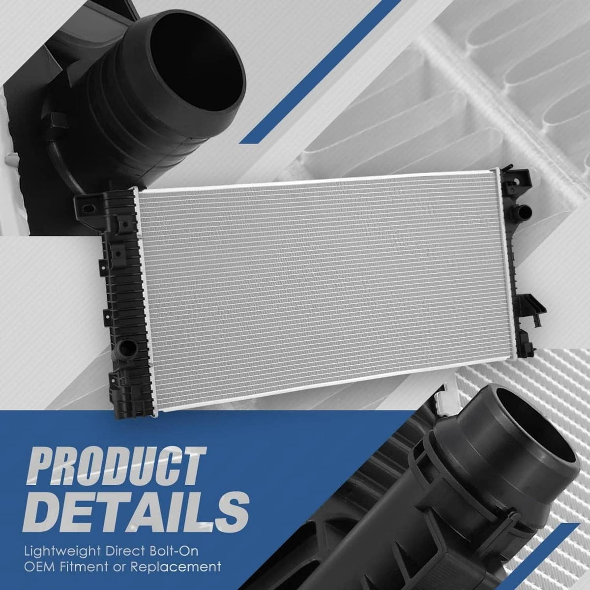 Solidspare 13510 Radiator For 15-20 Ford F150 3.5L 5.0L 18-21 Expedition Lincoln Navigator