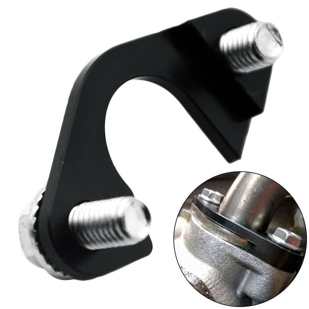 Solidspare Oil Pump Pickup Girdle Bracket Tube Pipe Hold Down Brace Support For LS Series