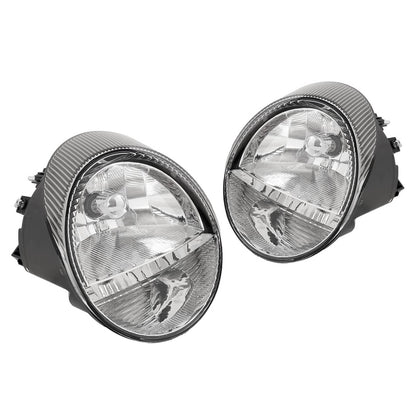 Solid Spare Driver and Passenger Side Headlights For Ford Thunderbird 2002-2005 Halogen