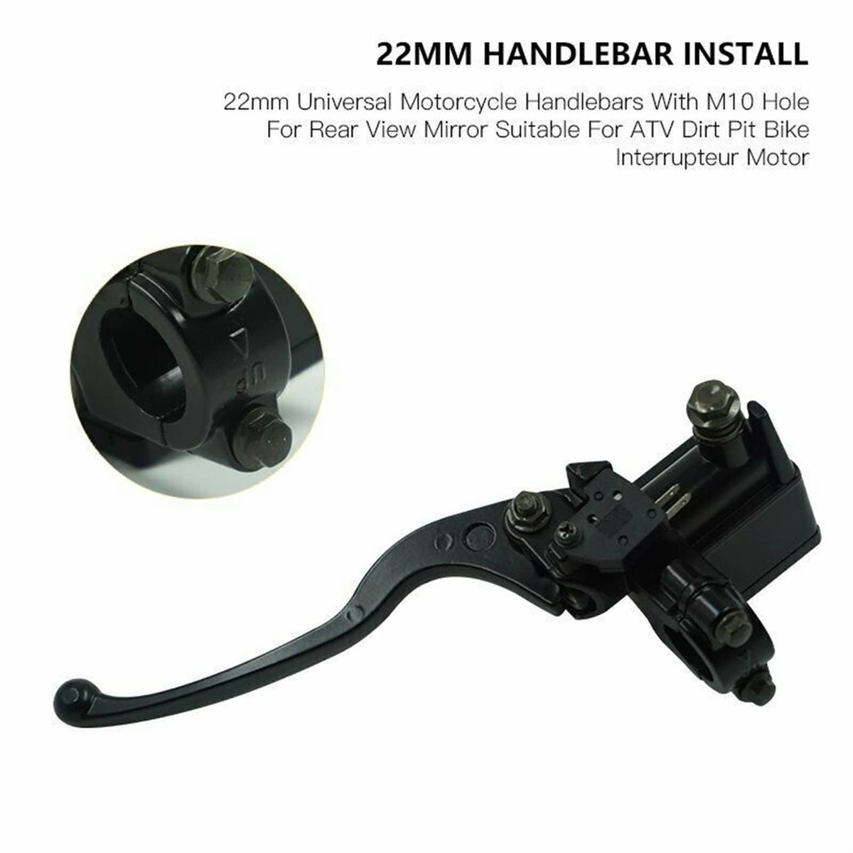 Solidspare 7/8"22mm RIGHT Front Brake Master Cylinder for Scooters Moped Motorcycle For GY6