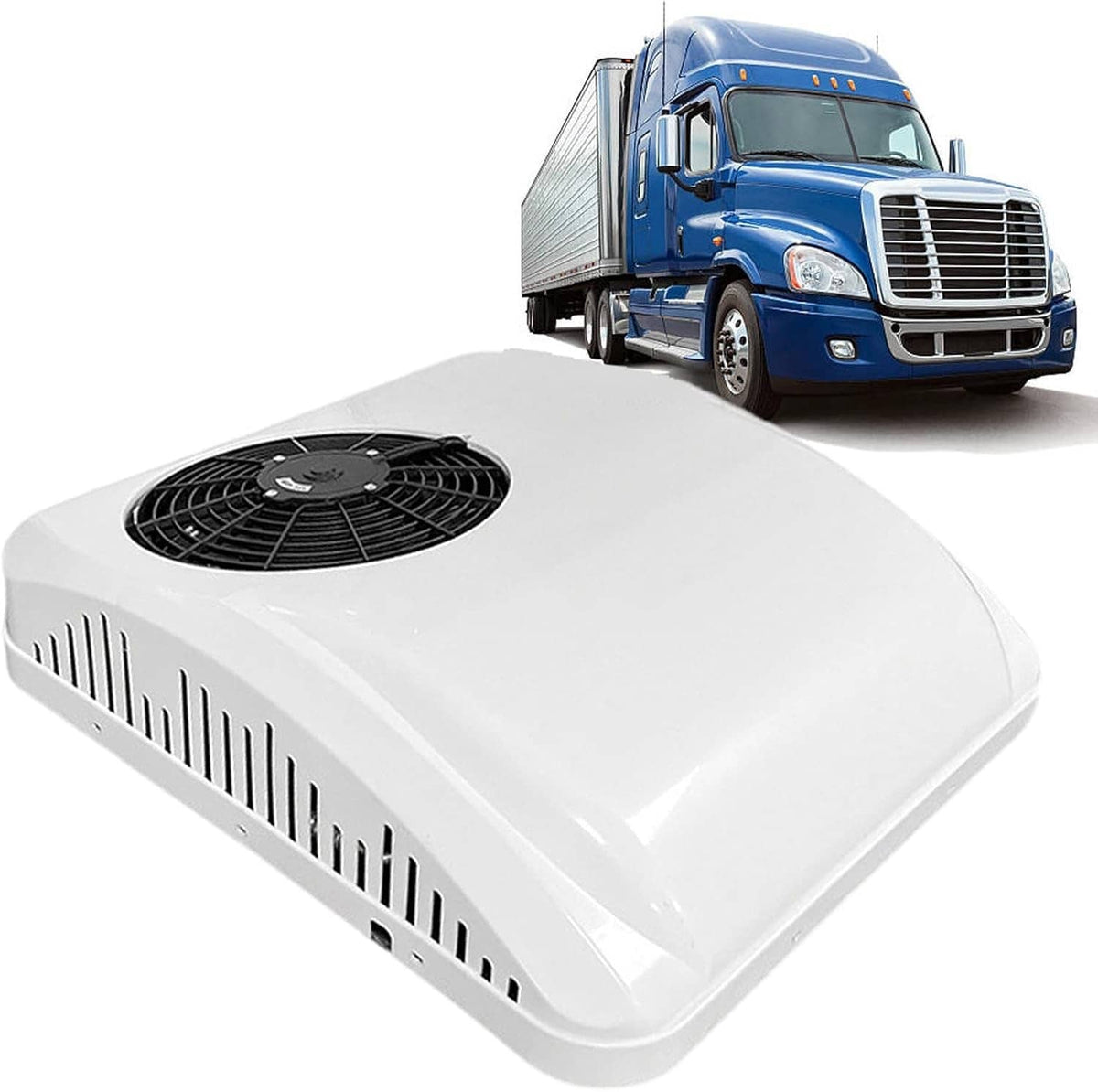 Solidspare 48V For Trailer Motorhome 11000 BTU RV Rooftop Air Conditioner A/C Unit Cooling