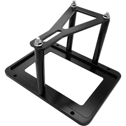 Solidspare Billet Aluminum Black Battery Tray Hold Down Trunk Relocation Box Racing Mount