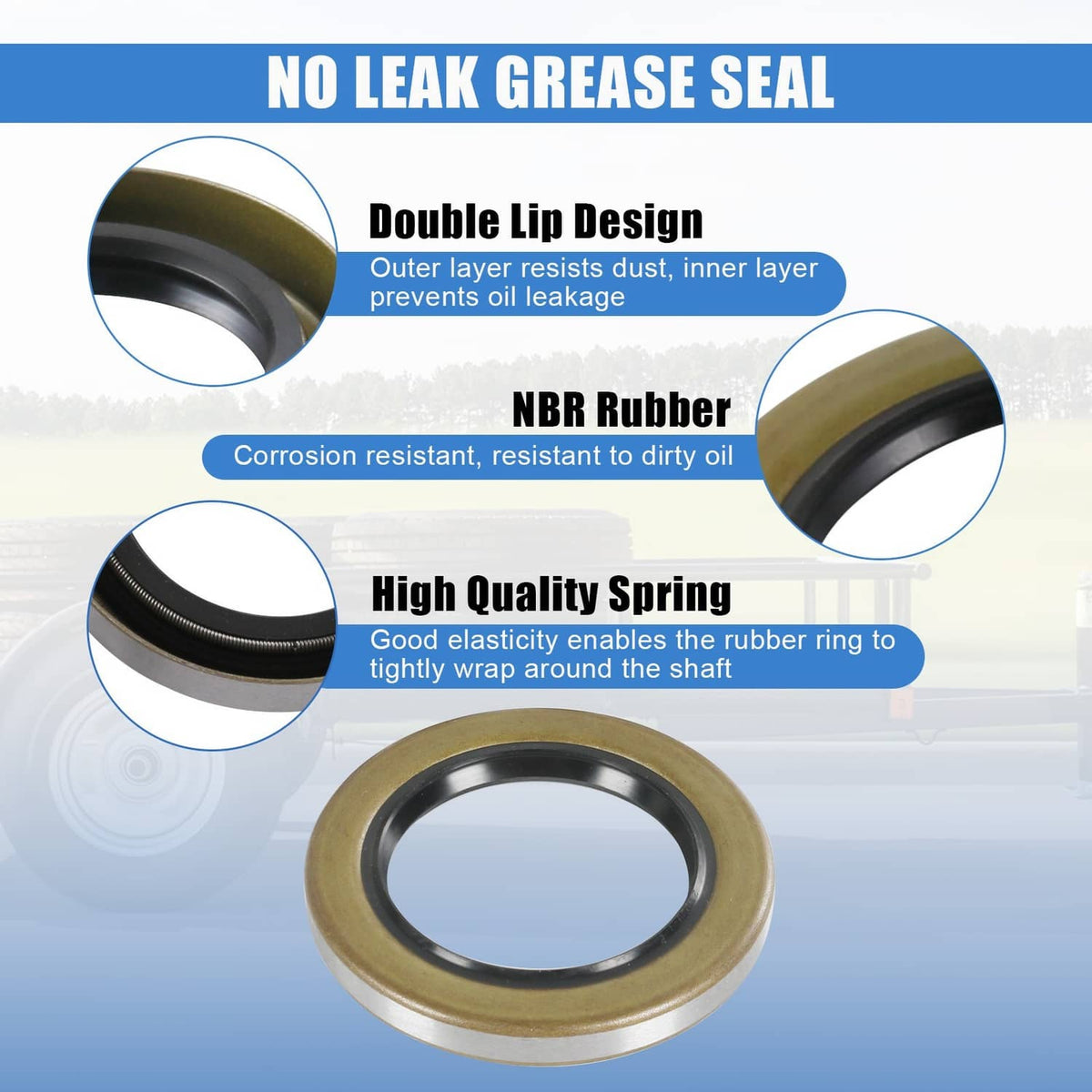 Solidspare 5200# Bearing Axle Kit 25580+ LM67048 1.25" Bearing Trailer Wheel & Mobile Home