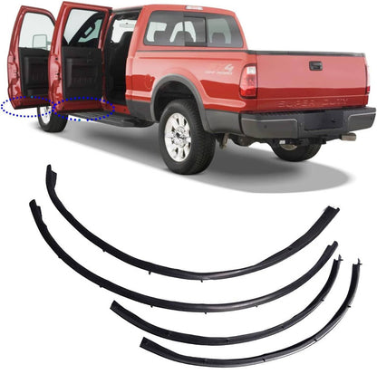 Solidspare Front & Rear Lower Door Weather Strip Seal For 1999-2016 Ford F250 F350 Crew Cab