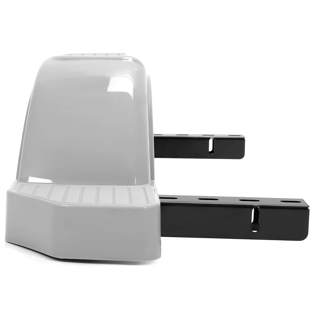 Solidspare 2PCS 12" Trailer Fenders w/Steps Wheels Tires Skirt Boat Gray Single Axle 300LBS
