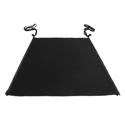 Solidspare Black Boat Sun Shade 304 Stainless Steel+Fabric Canopy For Universal Boat