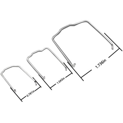 Solidspare Radiator Hose Retaining Spring Clip Clamp 0.87in 1.07in 1.83in U” shape For BMW