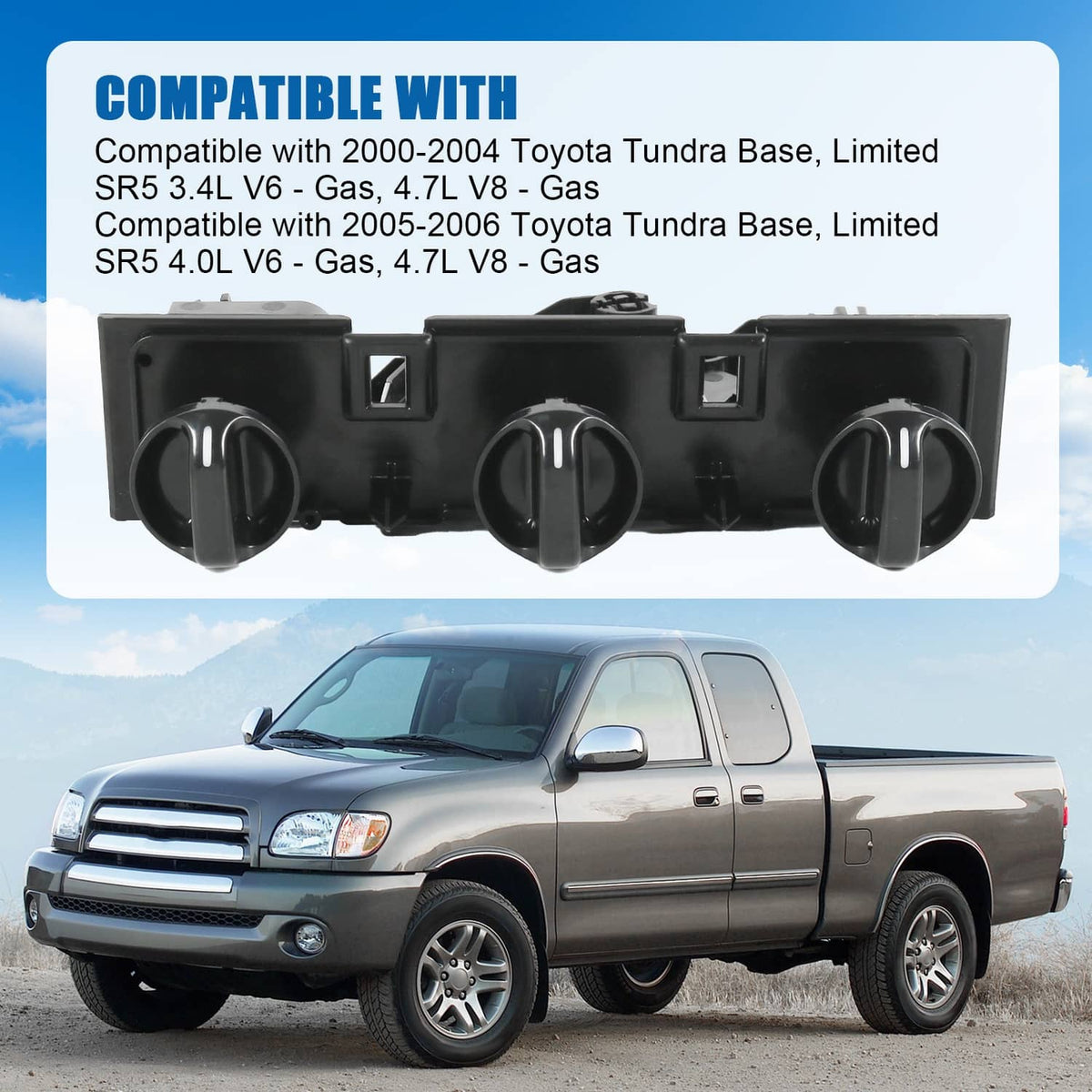Solidspare For 2000-2006 Toyota Tundra AC A/C Climate Heater Control Manual 55910-0C010