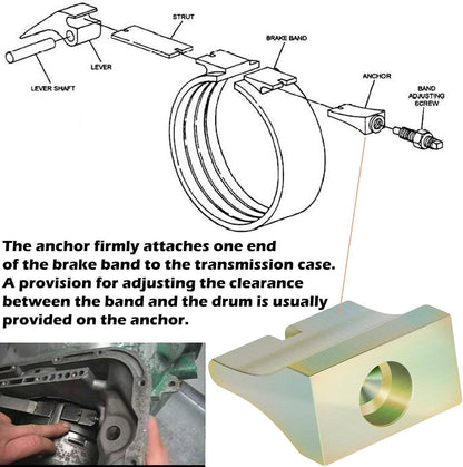 Solid Spare PW518AC Billet Band Anchor for 48RE A518/618/727 46RE 46RH 47RE Transmission