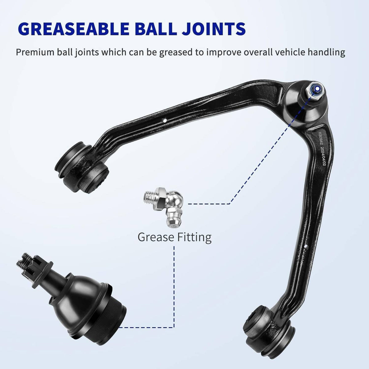 Solidspare 13Pcs Front Upper Control Arms Tie Rods Idler Arm Kit For Chevy Silverado 1500