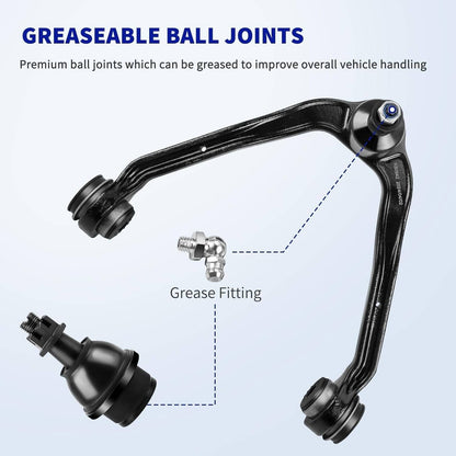 Solidspare 13Pcs Front Upper Control Arms Tie Rods Idler Arm Kit For Chevy Silverado 1500