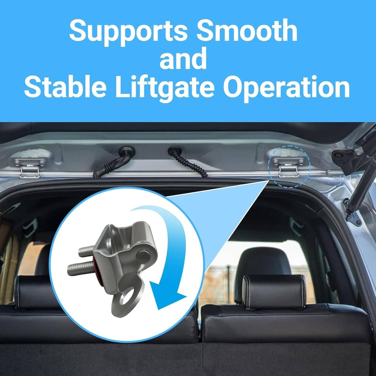 Solid Spare 2x Rear Door Liftgate Hinge (Left & Right) 68810-0R010 For Toyota RAV4 2013-18